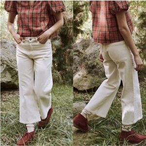 The GREAT Wayne Jean Sz 26 Stone Ivory Cream Straight Leg